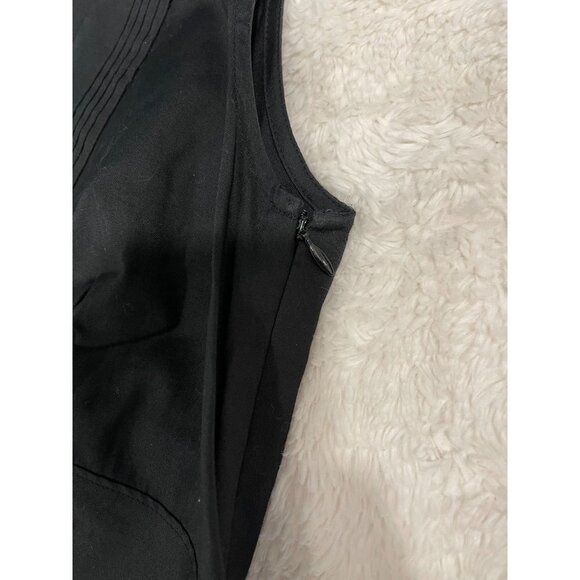 J.Crew Black Sleeveless Women's Midi Dress Size 0 Back Tie V-Neck NWOT - Picture 7 of 7